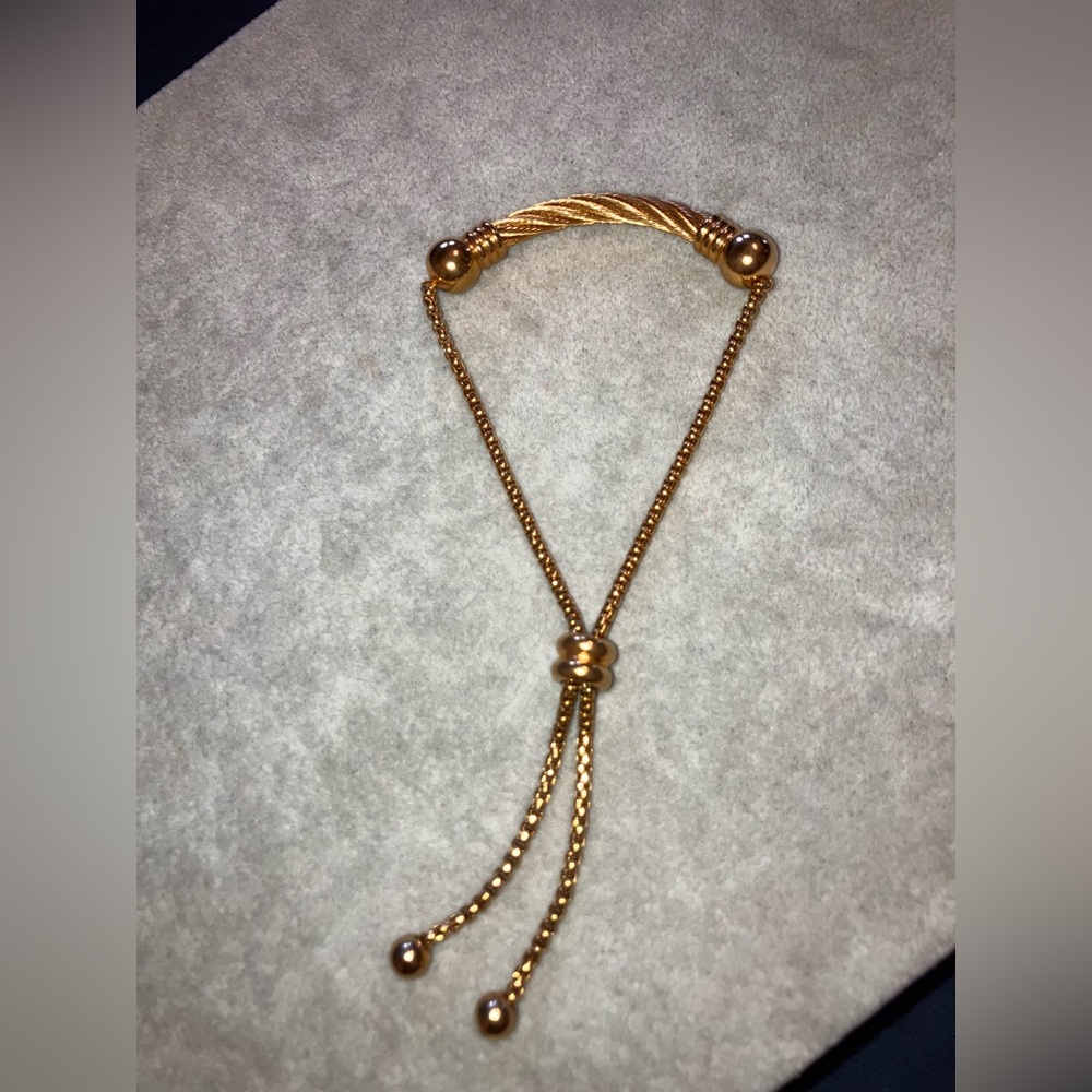 Vintage Gold Plated Adjustable Bracelet